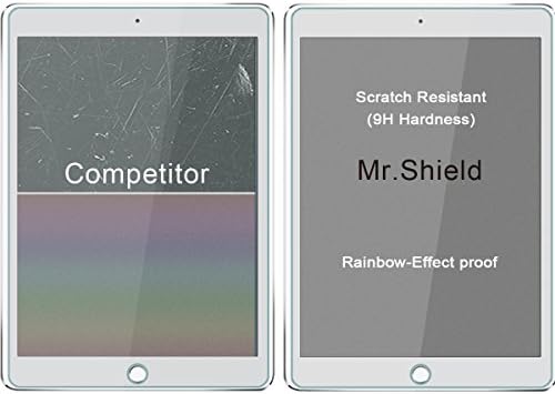 Mr.Shield [2-Pack] מיועד ל- iPad Pro [גרסת 2015-2017] [זכוכית מחוסמת] מגן מסך [0.3 ממ דק אולטרה דק 9H